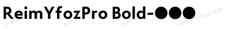 ReimYfozPro Bold字体转换